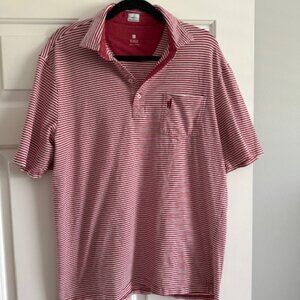 Mens cotton Johnnie-O striped polo shirt